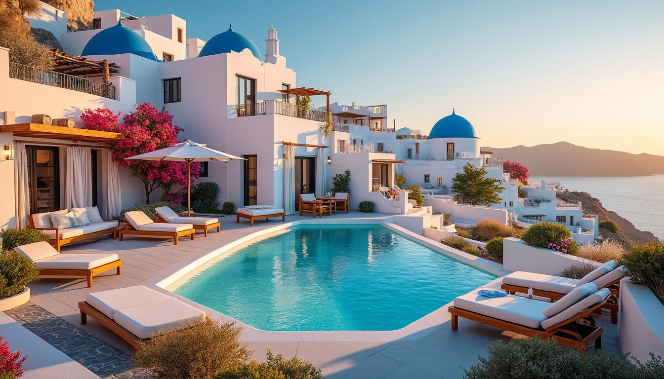 découvrez notre sélection des 5 meilleurs hôtels à thira, idéaux pour les couples passionnés de culture. trouvez l’hébergement parfait, adapté à tous les budgets, pour un séjour inoubliable au cœur de santorin.