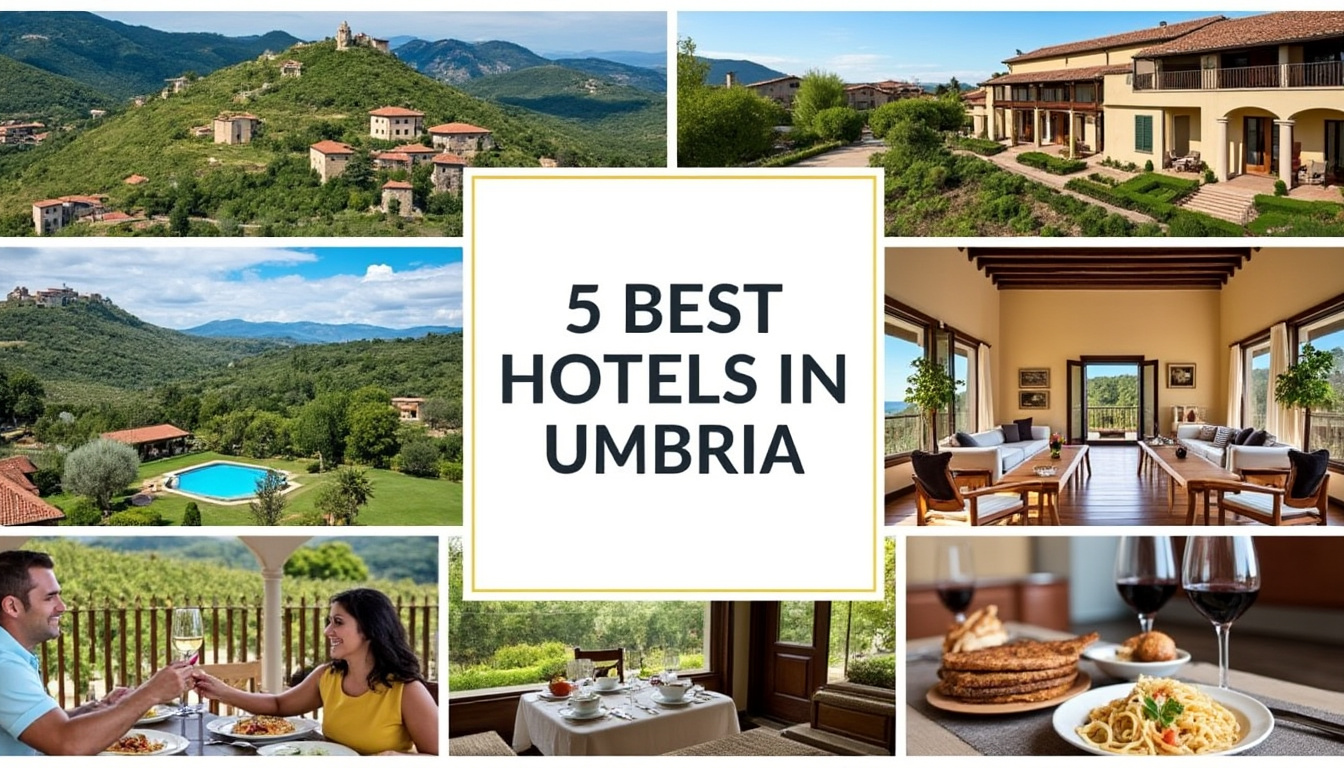 découvrez notre sélection des 5 meilleurs hôtels en ombrie, alliant charme, confort et authenticité. idéals pour une escapade romantique ou un séjour gourmand, ces établissements accueillent tous les budgets et promettent une expérience unique au cœur de l’italie.